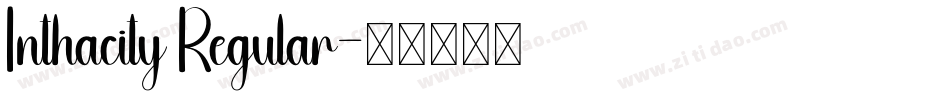 Inthacity Regular字体转换